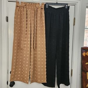 Stylish Black and Tan Women's Pants